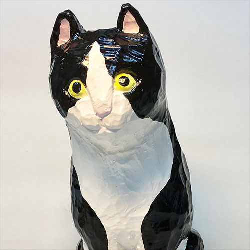 Mustavalkoinen kissa